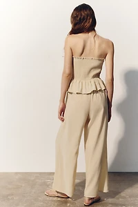 Smocked Bandeau Jumpsuit