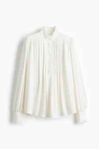 Ruffle-Trimmed Blouse