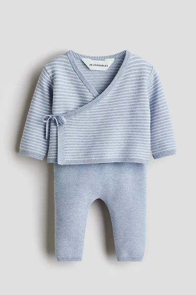 2-Piece Fine-Knit Cotton Set