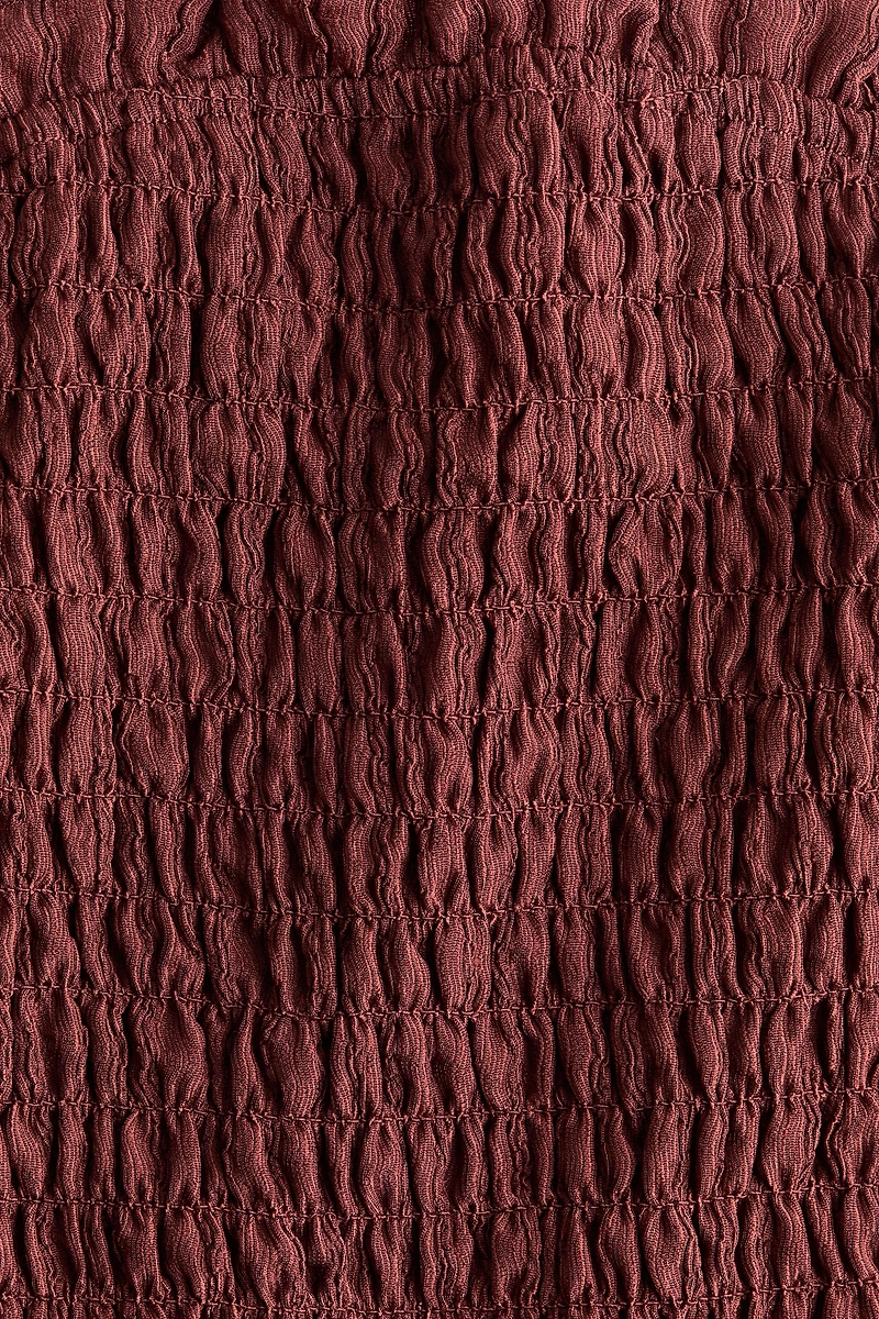 Haut tube de plage smocké