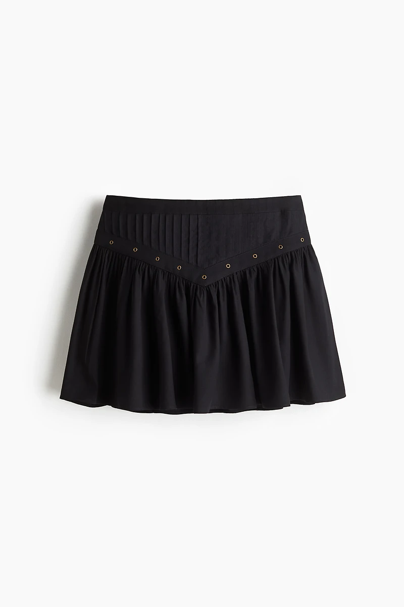 Gathered Mini Skirt