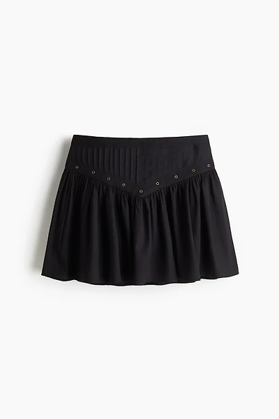 Gathered Mini Skirt