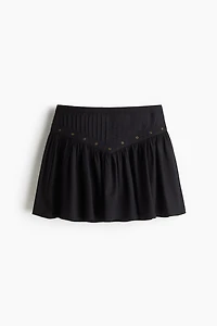 Gathered Mini Skirt
