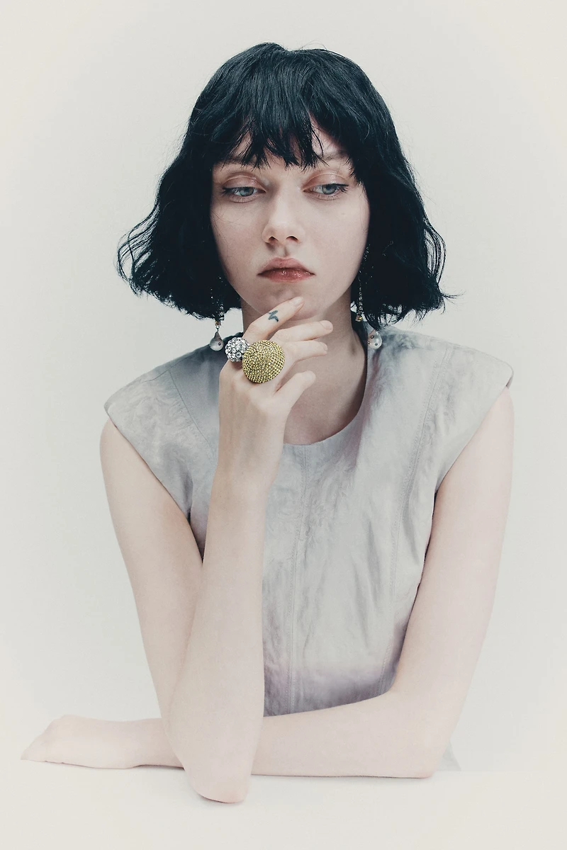 Rhinestone Statement Ring