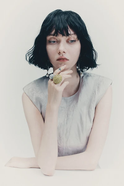 Rhinestone Statement Ring