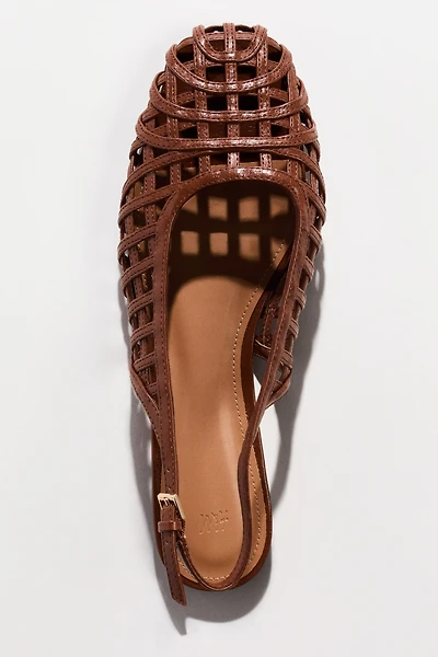 Braided-Look Slingbacks