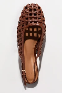 Braided-Look Slingbacks