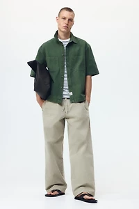 Loose-Fit Cotton Canvas Pants