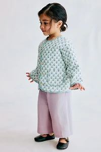 Quilted Patchwork-Print Jacket