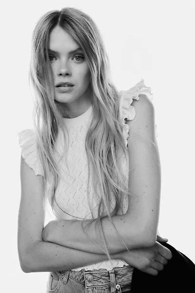 Haut à manches volants