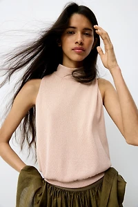 Haut en tricot à col cheminée