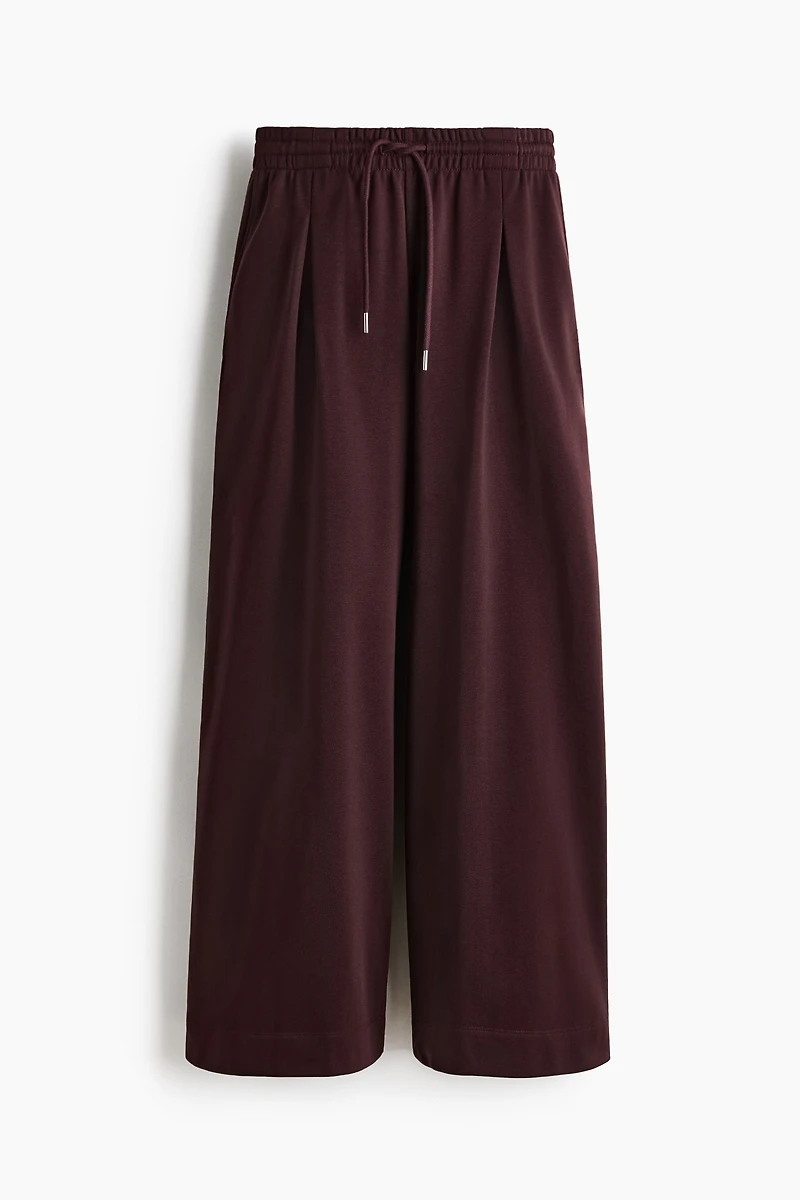 Pleat-Detail Drawstring Pants