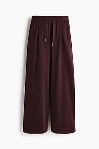 Pleat-Detail Drawstring Pants