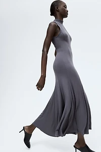 Long Mock Turtleneck Dress