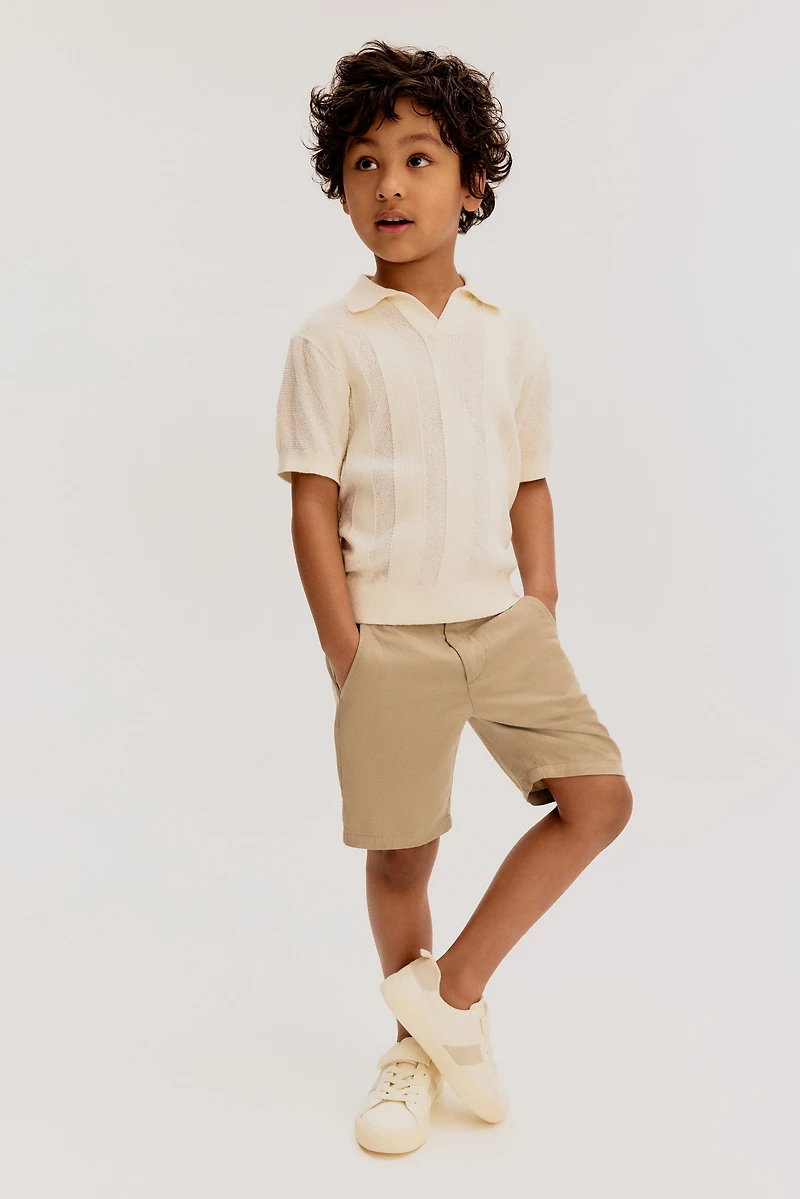Short chino en coton