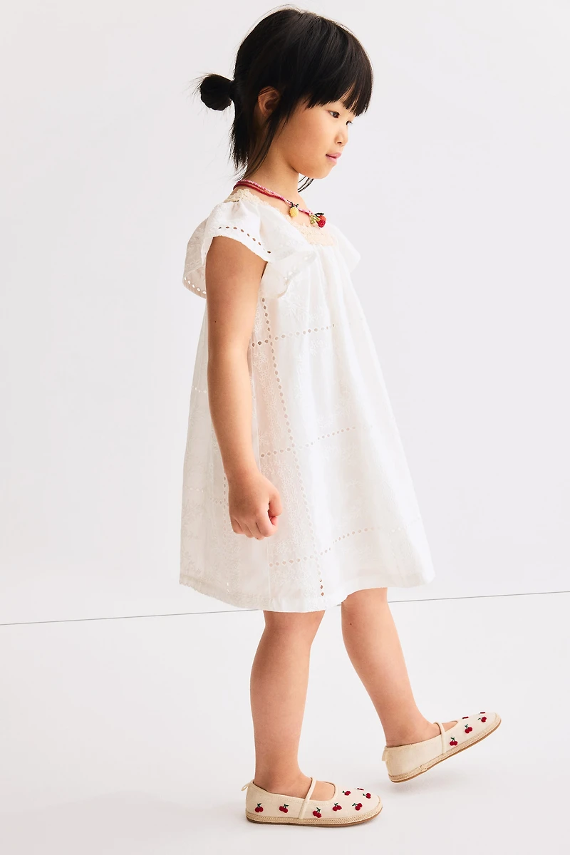 Eyelet-Embroidered Dress