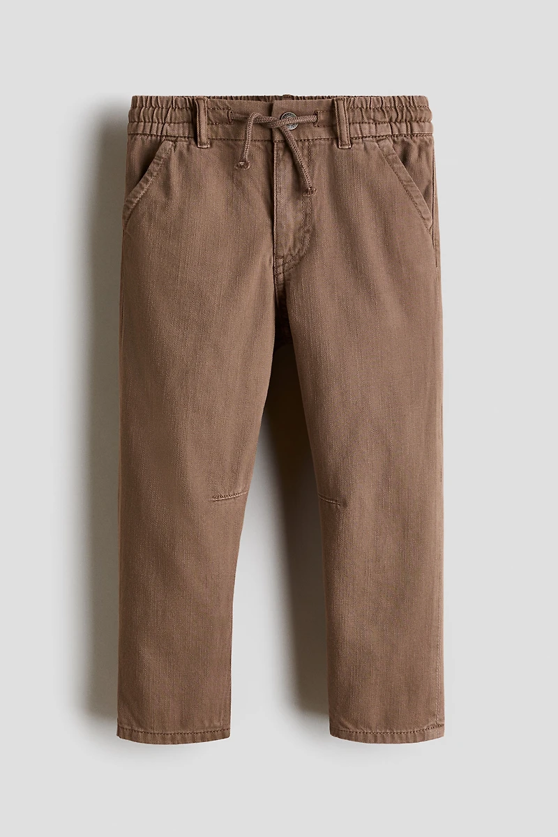 Washed Cotton Twill Pants