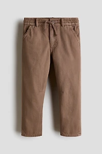 Washed Cotton Twill Pants