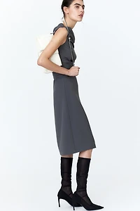 Draped Twill Dress