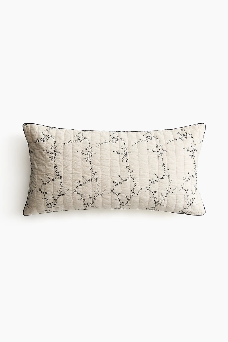 Linen-Blend Cushion Cover