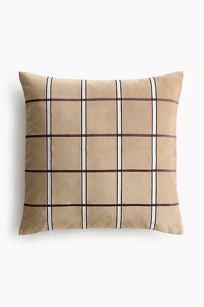 Housse de coussin en velours