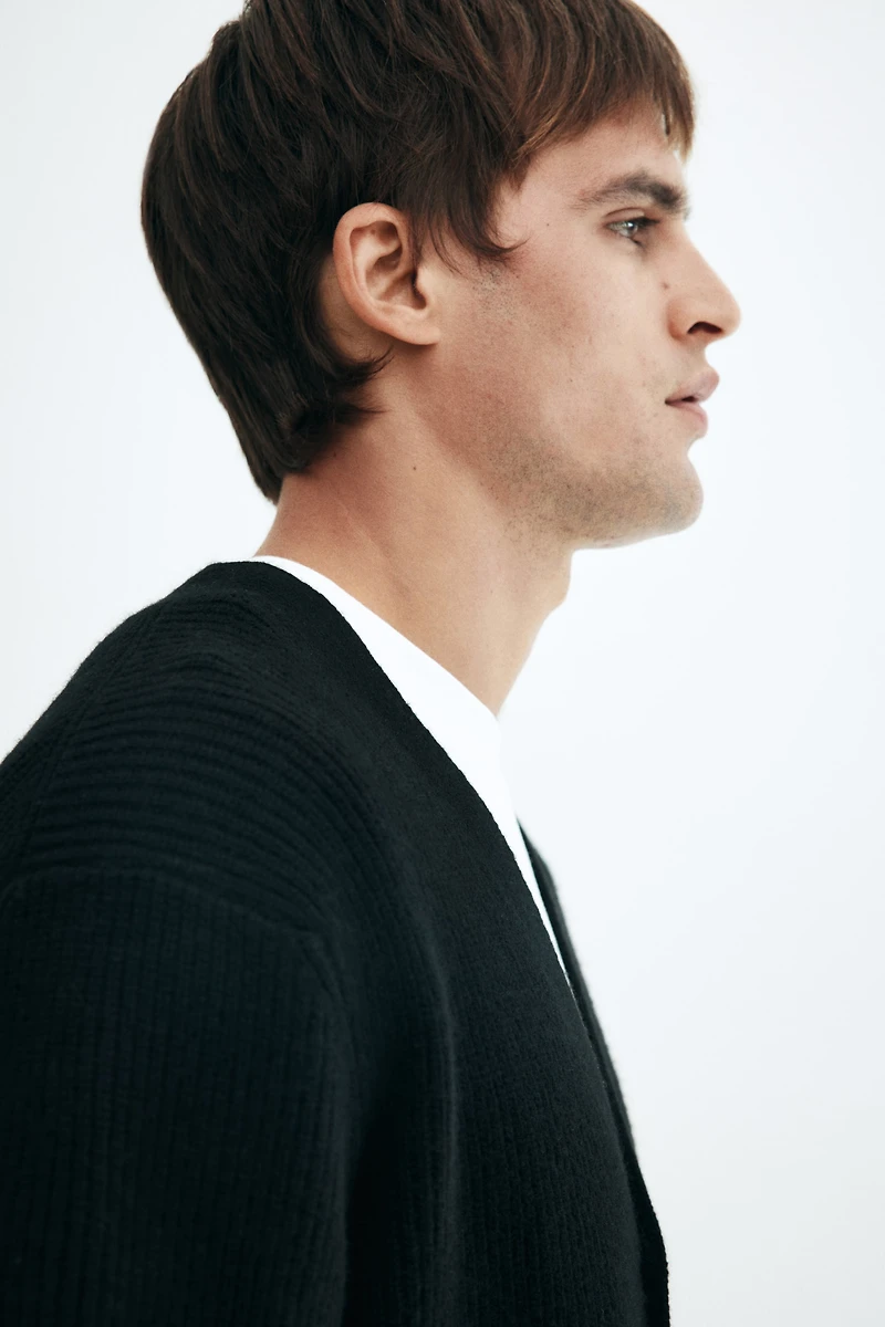 Regular-Fit Wool Cardigan