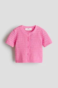 Textured-Knit Cardigan
