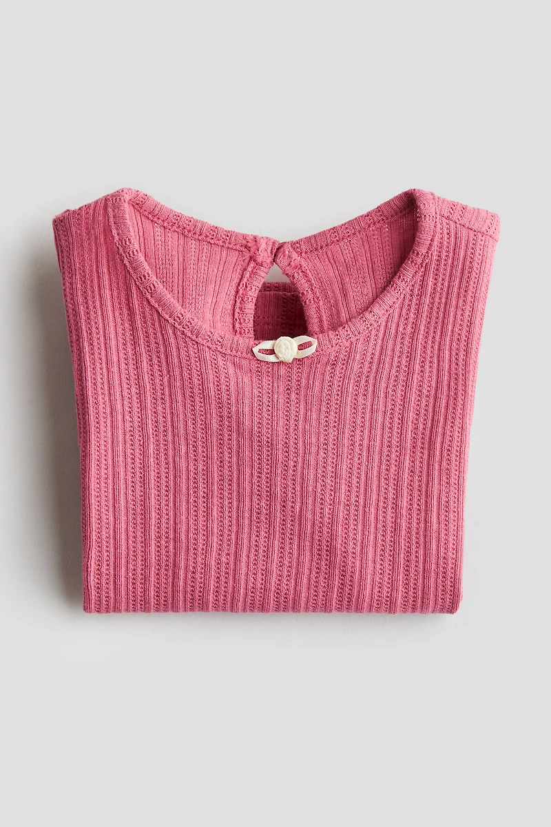 Textured Jersey Top