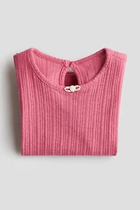 Textured Jersey Top