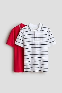 2-Pack Cotton Polo Shirts