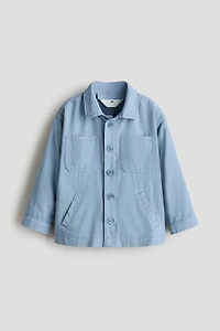 Veste-chemise en lin mélangé