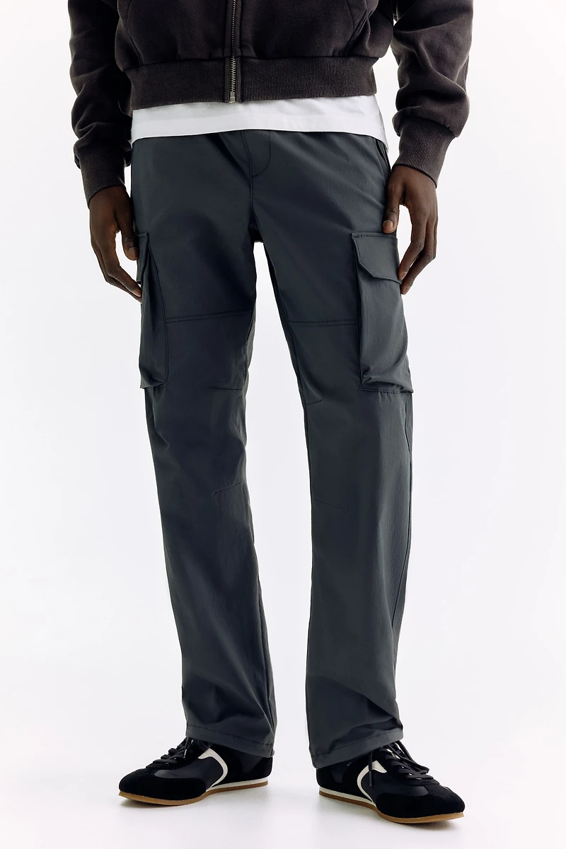 Regular Fit Nylon cargo trousers