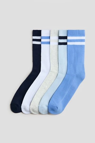 5-pack Ribbed Terry Socks