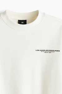 Loose Fit Printed Sweatshirt