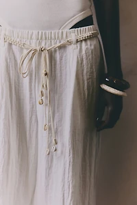 Pants with Macramé Belt