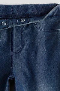 Wide Denim-look Pants