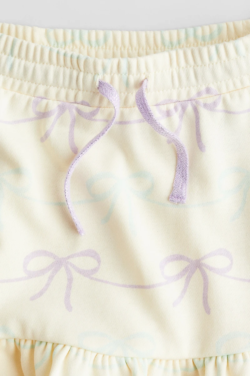 Flounce-Trimmed Skirt