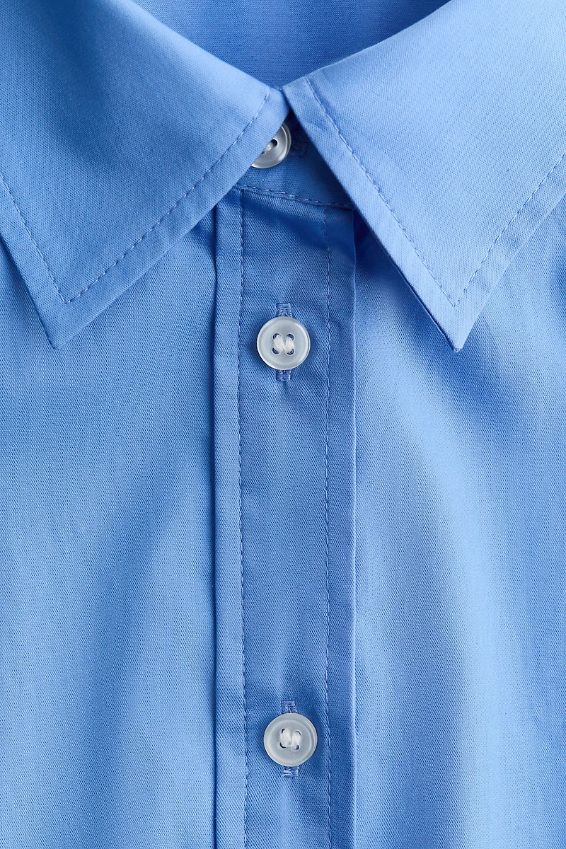 Short-Sleeved Shirt Dress