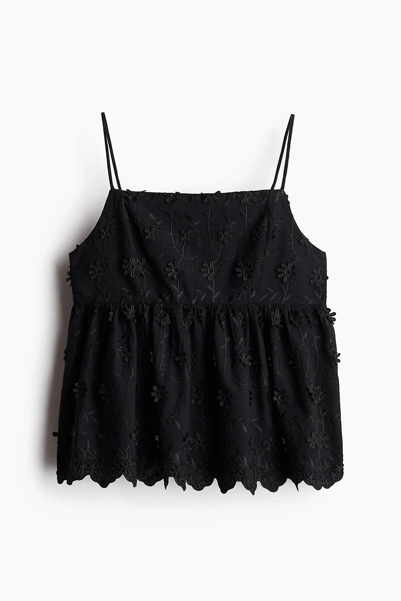 Appliquéd Strappy Top