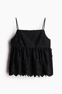 Appliquéd Strappy Top