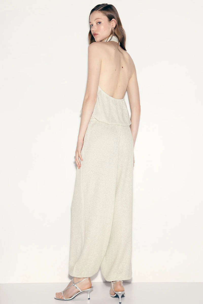 Glittery Halterneck Top