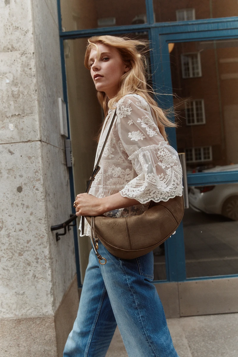 Jean évasé taille haute