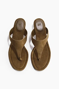 Kitten-Heeled Sandals