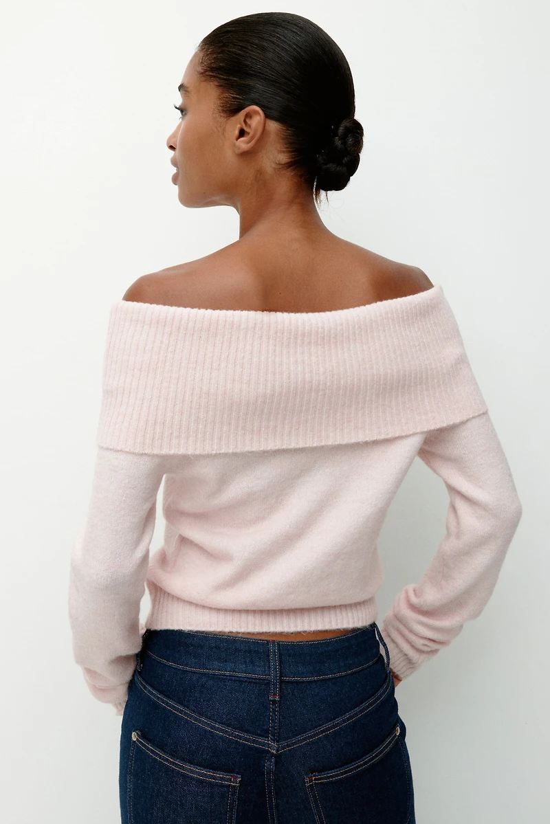 Chandail à épaules dénudées