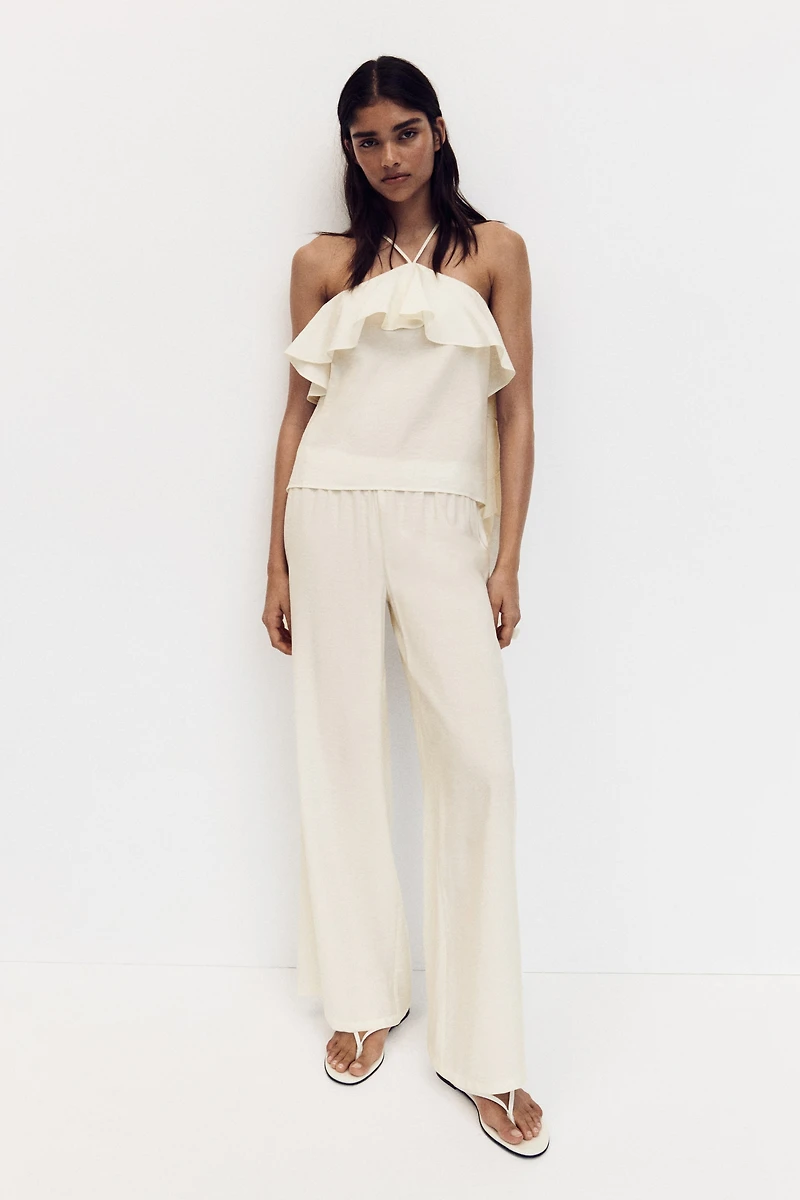 Flounced Strappy Top