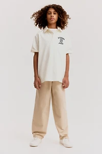 Text-Motif Polo Shirt