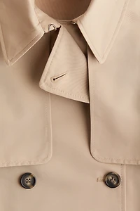 Double-breasted Twill Trench Coat