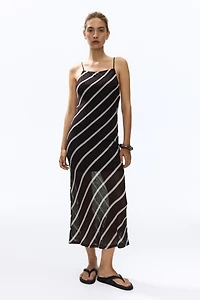 Cowl-Neck Strappy Dress