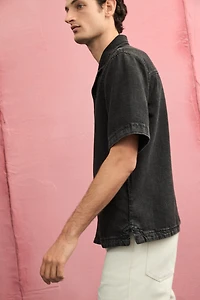 Regular-Fit Denim Resort Shirt