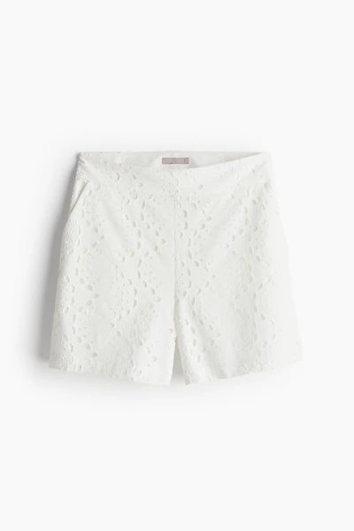 Eyelet Embroidered Shorts